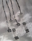 Silver Rhinestone Bra Strap