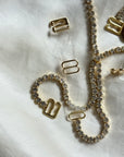 Gold Rhinestone Bra Strap