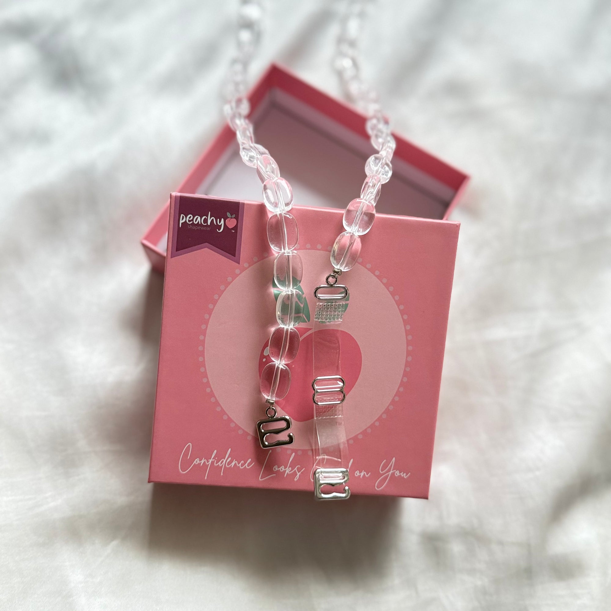 Transparent  Pearl Bra Strap