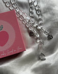 Transparent  Pearl Bra Strap