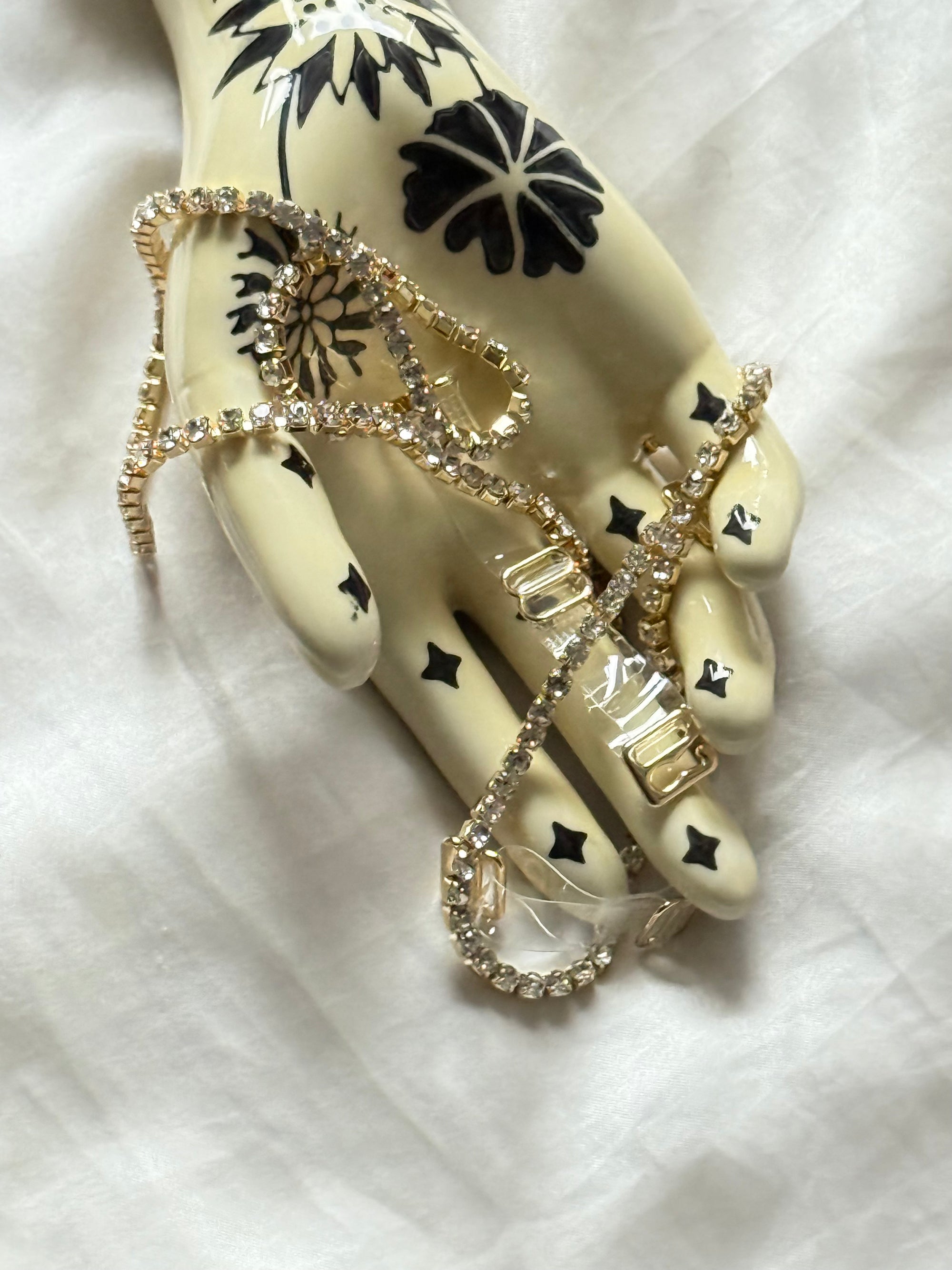 Gold Rhinestone Bra Strap