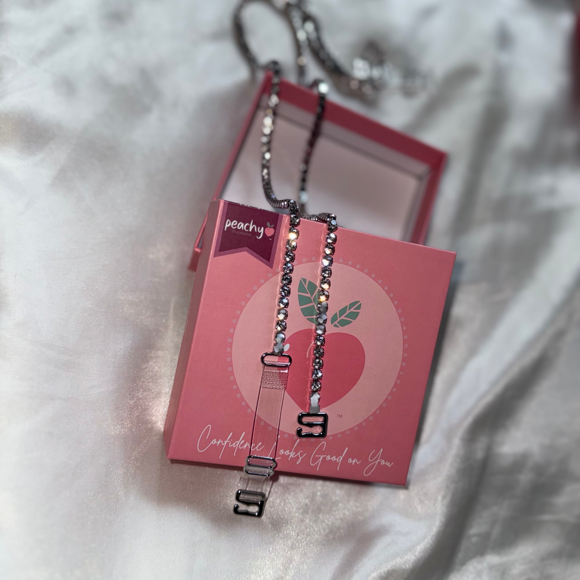 Silver Rhinestone Bra Strap