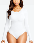 Wholesale Seamless Bodysuit Long Sleeve Slim Corset Shapewear Bodysuit
