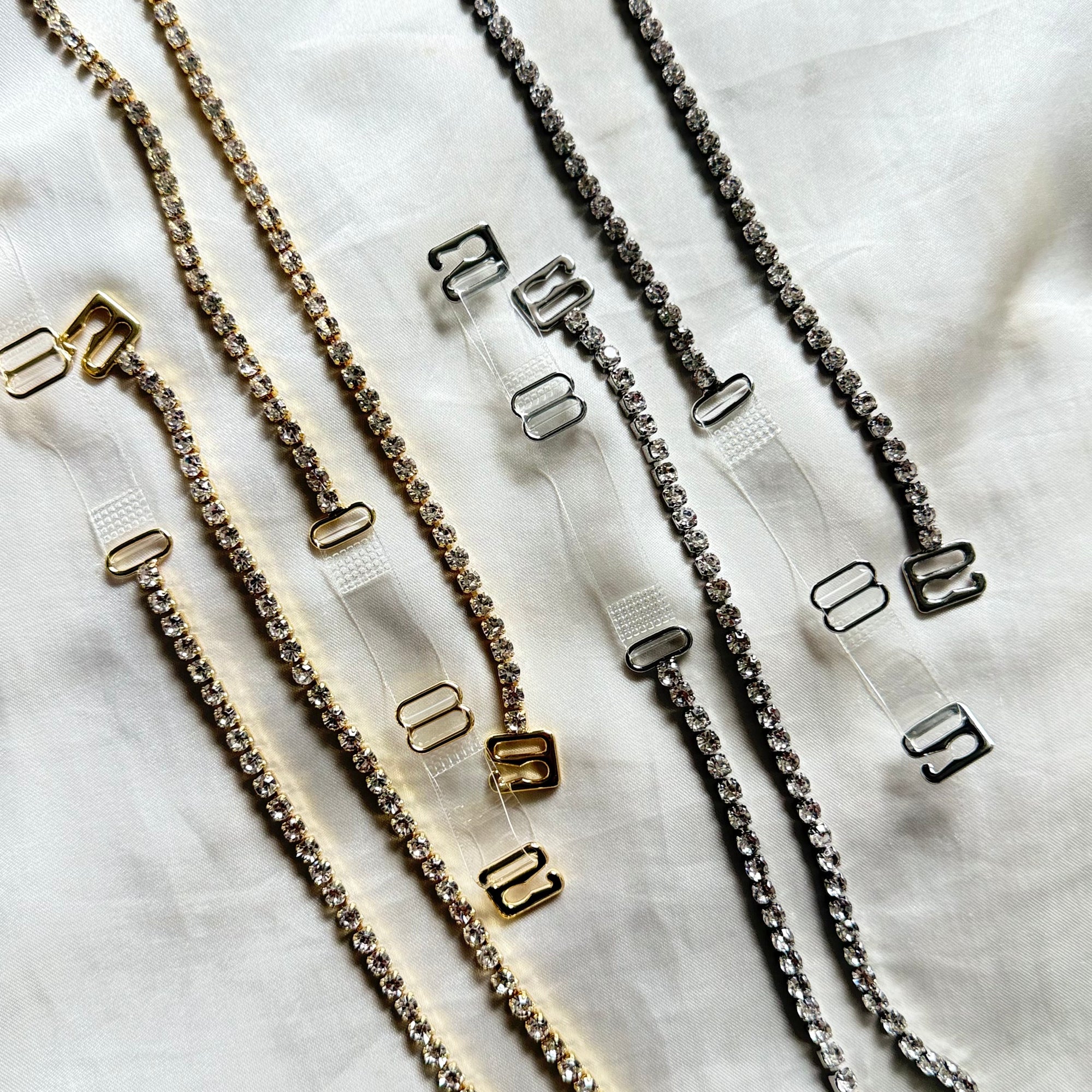 Gold Rhinestone Bra Strap