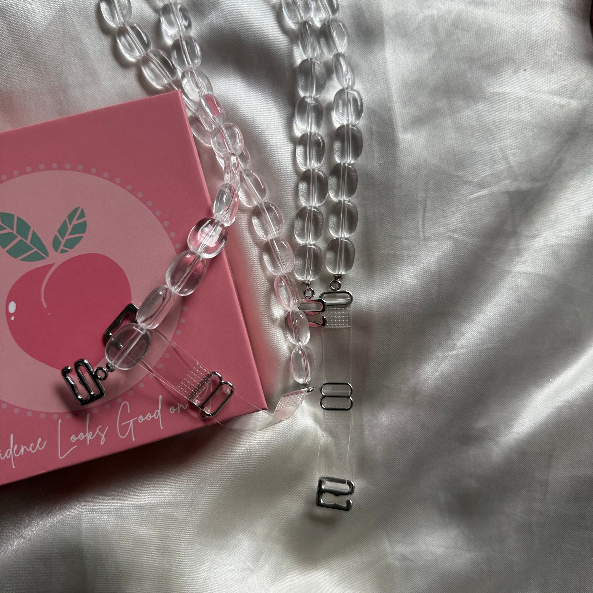 Transparent  Pearl Bra Strap