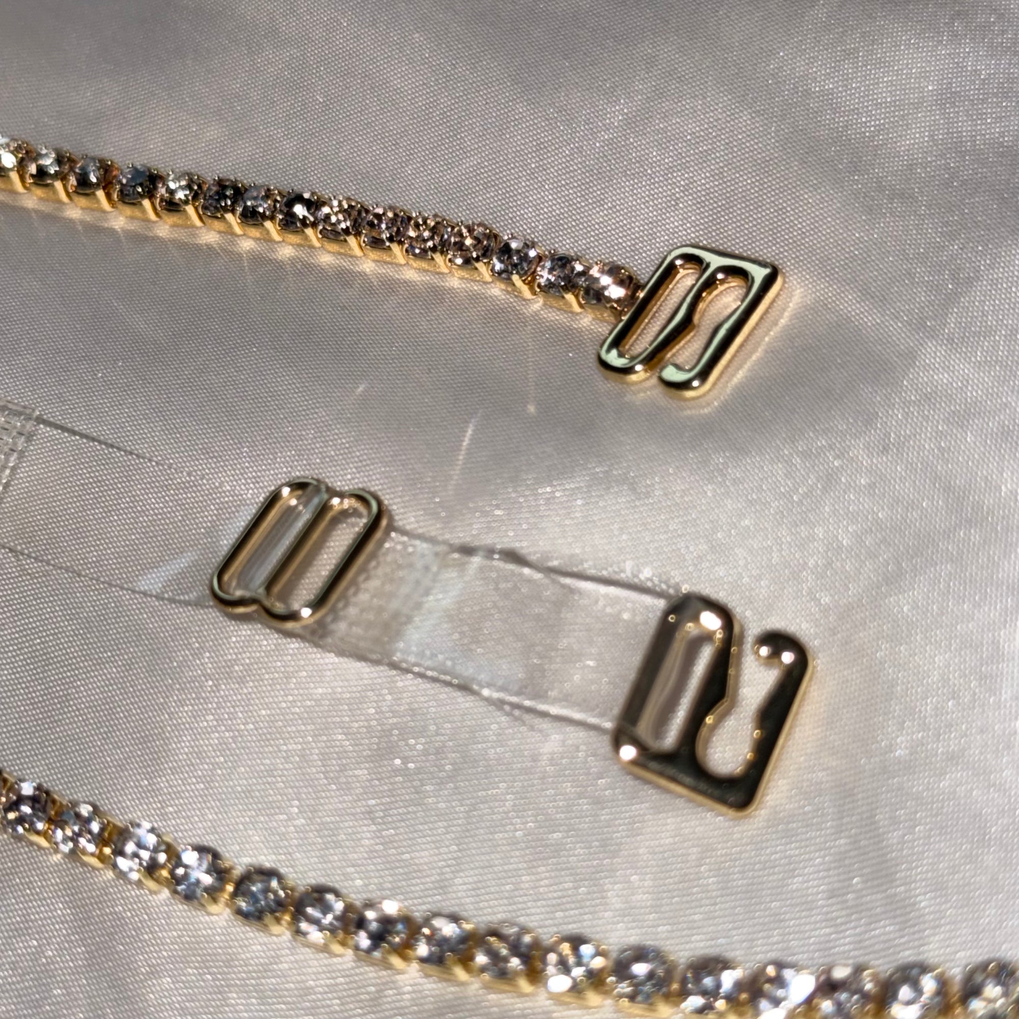 Gold Rhinestone Bra Strap