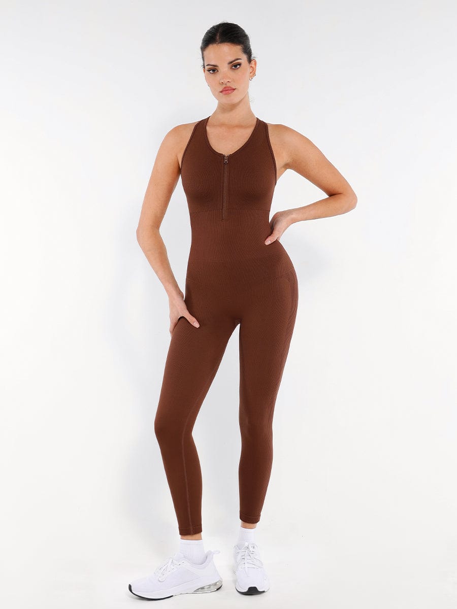 Elevate Seamless Zip-Front 2-in-1 Shaping Jumpsuit