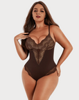 Sexy Lace Deep-V Neck Bodysuit