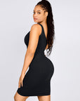 Wholesale Seamless One-Shoulder Waist Trimming Mini Shaper Dress