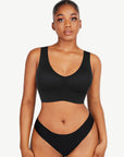 Wholesale Fitted V-Neck Seamless Bra Tank Top