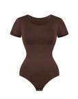 Wholesale Seamless One-Piece Short-Sleeved Thong Bodysuit