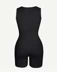 Wholesale🌿 Eco-friendly Seamless Square Neck Waist and Belly Shaping Jumpsuit