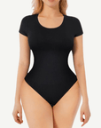 Wholesale Seamless One-Piece Short-Sleeved Thong Bodysuit