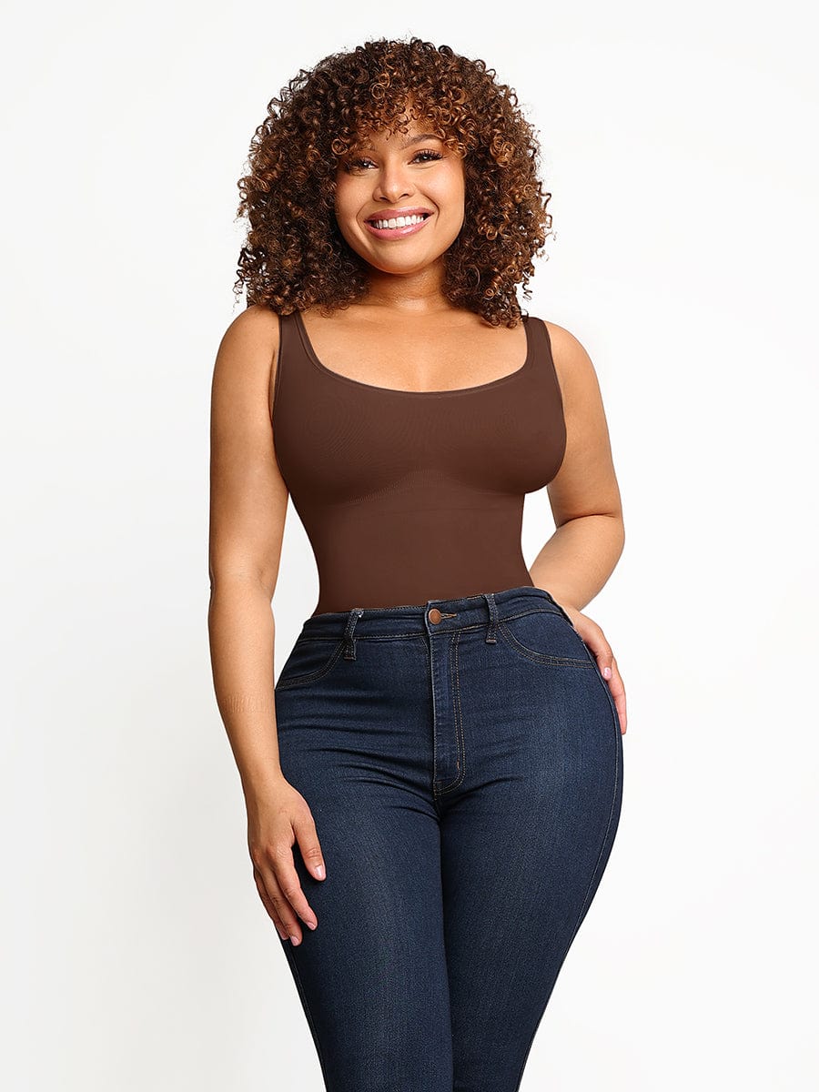 Wholesale🌿 Eco-friendly Seamless Outerwear Belly Control Thong Bodysuit