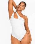 Wholesale One-shoulder Cut Out Shapewear Bodysuit