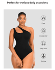 Wholesale One-shoulder Cut Out Shapewear Bodysuit