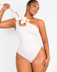 Wholesale One-shoulder Cut Out Shapewear Bodysuit