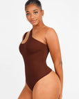 Wholesale One-shoulder Cut Out Shapewear Bodysuit