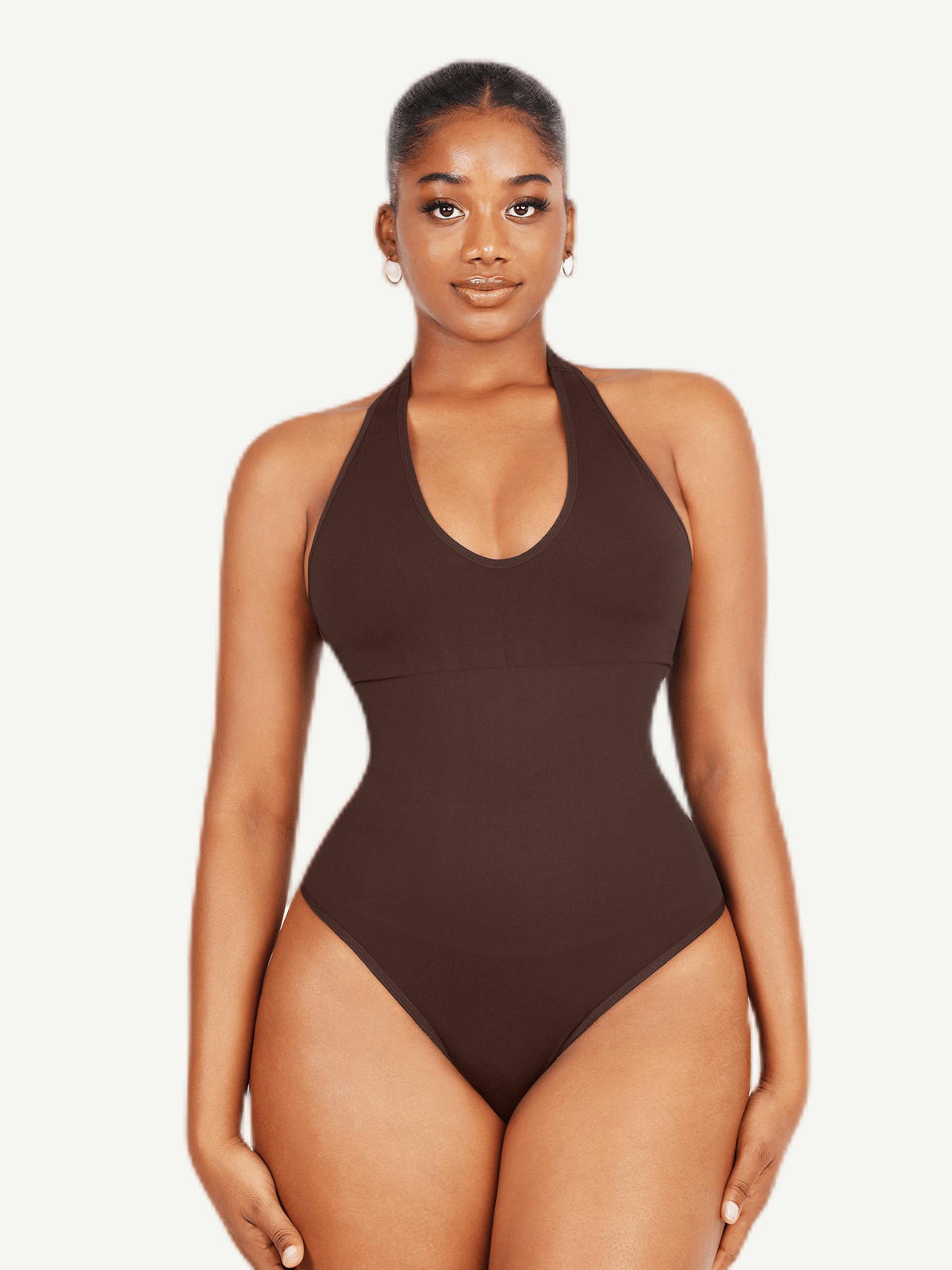 Everyday Halter Thong Bodysuit Peachy Shapewear Everyday Halter Thong Bodysuit Peachy Shapewear