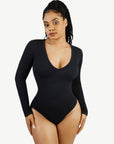 Wholesale Seamless Long Sleeve Outerwear Bodysuit
