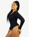 Wholesale Seamless Long Sleeve Outerwear Bodysuit