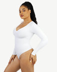 Wholesale Seamless Long Sleeve Outerwear Bodysuit