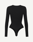 Wholesale Long Sleeved V-neck Waist Shaping Tummy Control Seamless Bodysuit