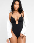 Wholesale One-piece Front Low-cut Beauty Back Wedding Thong Bodysuit