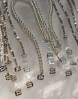 Silver Rhinestone Bra Strap