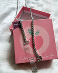 Silver Rhinestone Bra Strap