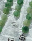 Green Bead Bra Strap