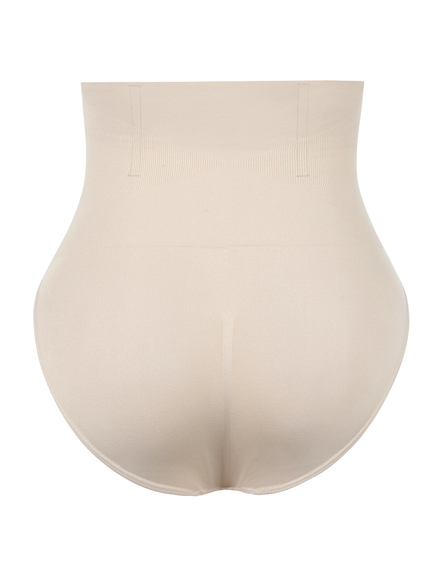 PEASKJP Tummy Control Underwear Seamless Hipster No Show Soft Stretch  Bikini Underwears Panties, White M 