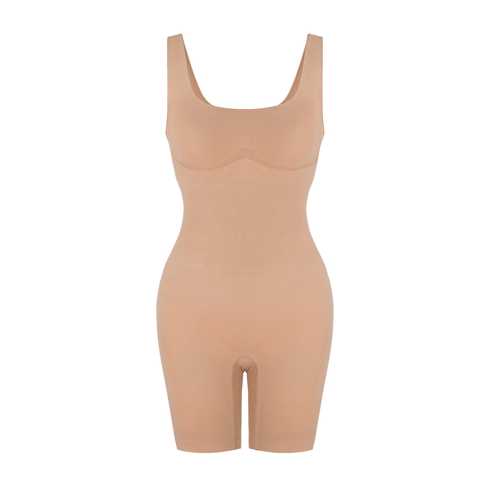 ContourSculpt Seamless Mid-Thigh Bodysuit – Peachy Shapewear