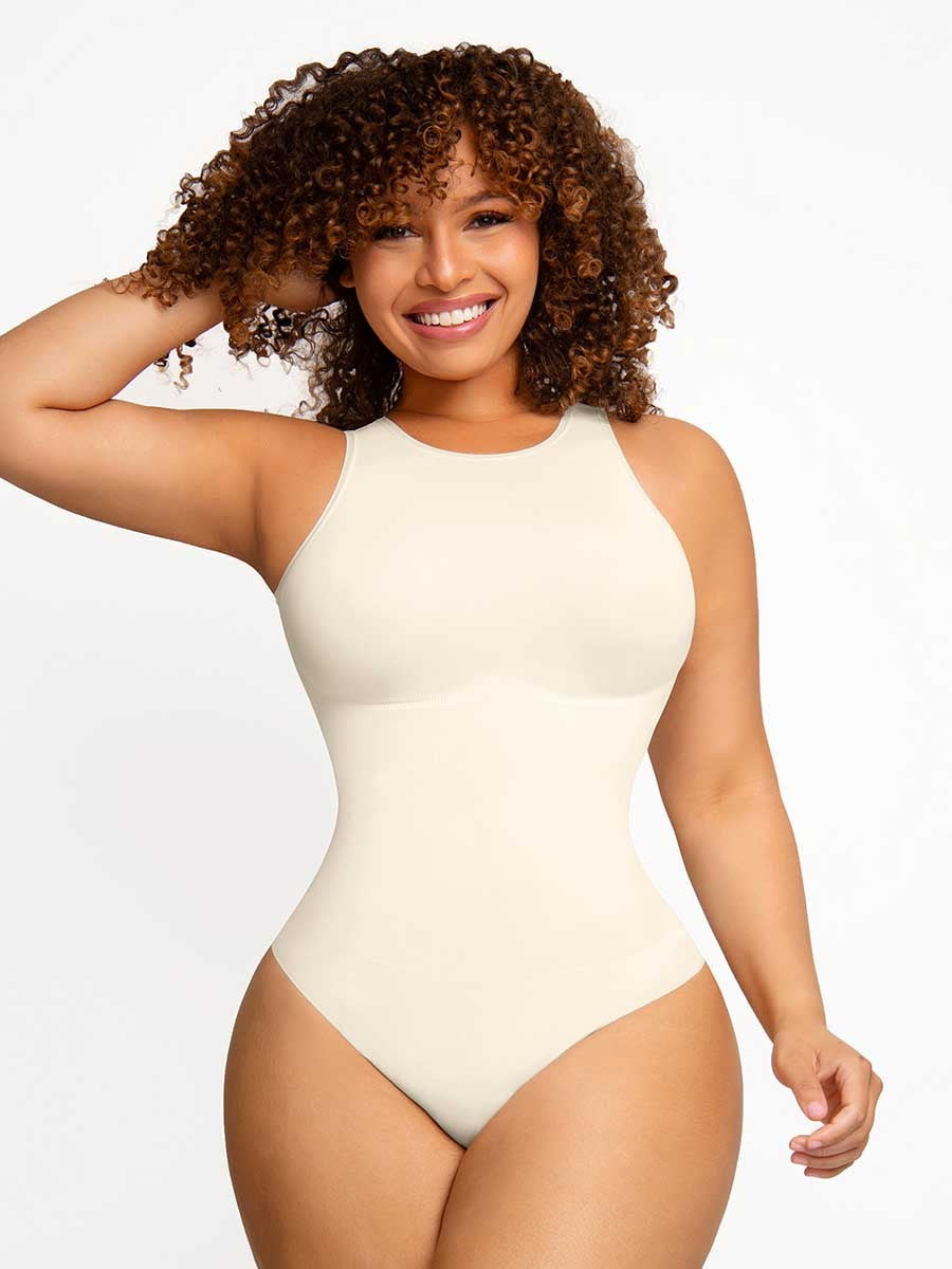 ContourSculpt Sleeveless High Neck Bodysuit – Peachy Shapewear