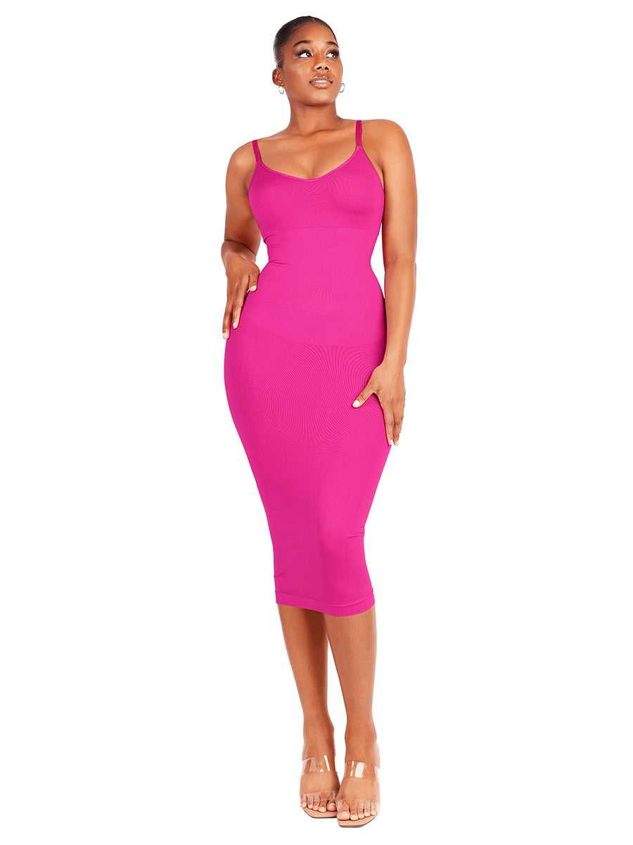 Snatching Shapewear Dress Pink / XL/XXL