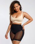 Wholesale Tummy Slimming Leg Back Low Waist Fitted Mesh Body Butt Lifter