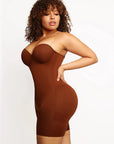 Wholesale Back Smoothing Underwire Cup Push Up Bra Strapless Shortie Bodysuit