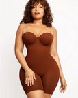 Wholesale Back Smoothing Underwire Cup Push Up Bra Strapless Shortie Bodysuit