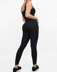 Wholesale Seamless Square Neck One Piece Sport Jumpsuit