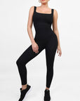 Wholesale Seamless Square Neck One Piece Sport Jumpsuit