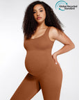 Wholesale Seamless Eco-friendly🌿 Back Lifting Abdominal Supports Maternity Catsuit Jumpsuit