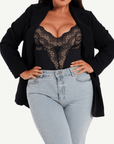Wholesale Sexy Lace Deep-V Neck Bodysuits