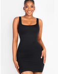 Wholesale Square-neck Shaper Mini Skirt