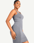 Wholesale Square-neck Shaper Mini Skirt