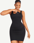Wholesale Square-neck Shaper Mini Skirt