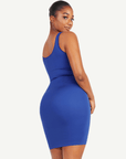 Wholesale Square-neck Shaper Mini Skirt