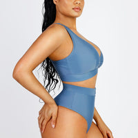 Wholesale Zip Front Bikini Tummy control Bottom