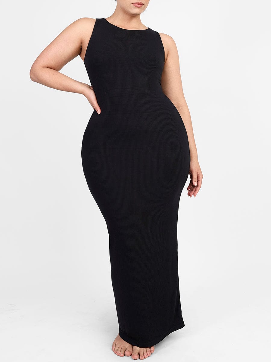 Wholesale Light Support Crew Collar Shaper Dress