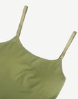 Wholesale High Stretchy Seamless Tummy Control Jumpsuit Removable cup pads