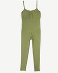 Wholesale High Stretchy Seamless Tummy Control Jumpsuit Removable cup pads